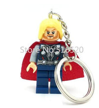 Starwars Marvel Avengers Captain America Ironman Spiderman Deadpool Darth Vader Superman Batman With Legoes Keychain Mini figure