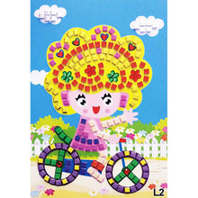 12 Colors 3D Children Puzzle  DIY Foam Mosaic Stickers Art EVA Cartoon Crystal 3D Sticker Creative Educational Toys For Kids