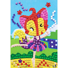 12 Colors 3D Children Puzzle  DIY Foam Mosaic Stickers Art EVA Cartoon Crystal 3D Sticker Creative Educational Toys For Kids