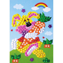 12 Colors 3D Children Puzzle  DIY Foam Mosaic Stickers Art EVA Cartoon Crystal 3D Sticker Creative Educational Toys For Kids