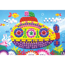 12 Colors 3D Children Puzzle  DIY Foam Mosaic Stickers Art EVA Cartoon Crystal 3D Sticker Creative Educational Toys For Kids