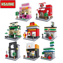 HSANHE Brick Mini Building Blocks Architecture Kids Figure toys Educational Compatible With Legoe Toys for Children Christmas