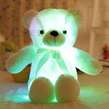 BOOKFONG 50cm Creative Light Up LED Teddy Bear Stuffed Animals Plush Toy Colorful Glowing Teddy Bear Christmas Gift for Kids