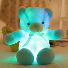 BOOKFONG 50cm Creative Light Up LED Teddy Bear Stuffed Animals Plush Toy Colorful Glowing Teddy Bear Christmas Gift for Kids