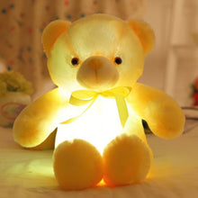 BOOKFONG 50cm Creative Light Up LED Teddy Bear Stuffed Animals Plush Toy Colorful Glowing Teddy Bear Christmas Gift for Kids