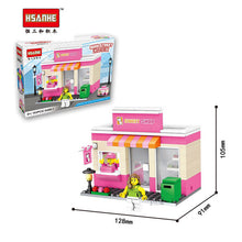 HSANHE Brick Big Scene Mini Micro DIY Building Blocks Architecture Kids early Educational Toys Figure Compatible With Legoe