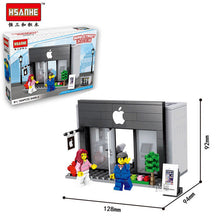 HSANHE Brick Big Scene Mini Micro DIY Building Blocks Architecture Kids early Educational Toys Figure Compatible With Legoe