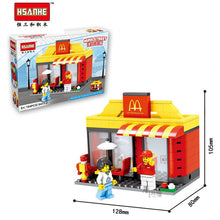 HSANHE Brick Big Scene Mini Micro DIY Building Blocks Architecture Kids early Educational Toys Figure Compatible With Legoe