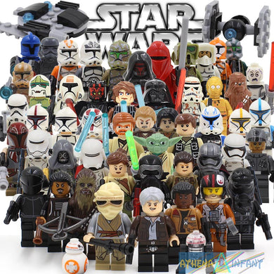 Star Wars 7 Action Figures The Force Awakens Clone Storm Trooper Yoda Darth Vader Building Blocks Brick Compatible With Legoe