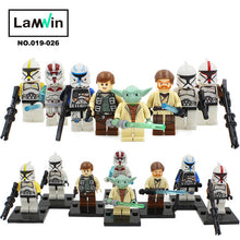 Star Wars 7 Action Figures The Force Awakens Clone Storm Trooper Yoda Darth Vader Building Blocks Brick Compatible With Legoe