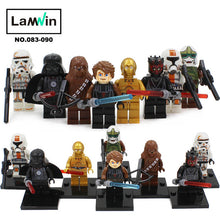 Star Wars 7 Action Figures The Force Awakens Clone Storm Trooper Yoda Darth Vader Building Blocks Brick Compatible With Legoe