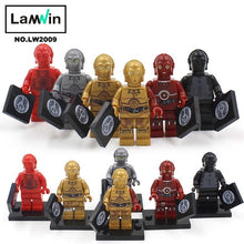 Star Wars 7 Action Figures The Force Awakens Clone Storm Trooper Yoda Darth Vader Building Blocks Brick Compatible With Legoe