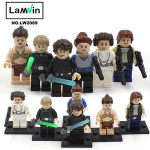 Star Wars 7 Action Figures The Force Awakens Clone Storm Trooper Yoda Darth Vader Building Blocks Brick Compatible With Legoe