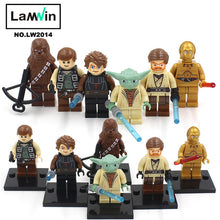 Star Wars 7 Action Figures The Force Awakens Clone Storm Trooper Yoda Darth Vader Building Blocks Brick Compatible With Legoe