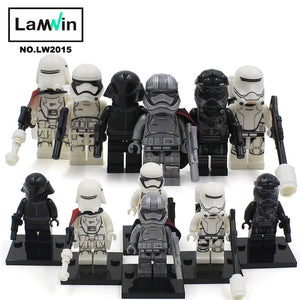 Star Wars 7 Action Figures The Force Awakens Clone Storm Trooper Yoda Darth Vader Building Blocks Brick Compatible With Legoe