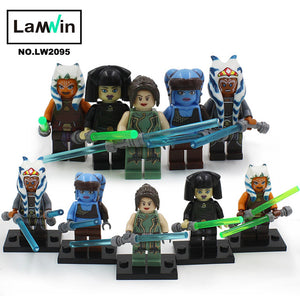 Star Wars 7 Action Figures The Force Awakens Clone Storm Trooper Yoda Darth Vader Building Blocks Brick Compatible With Legoe