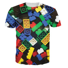 Hipster Fashion Unicorn Summer Style Lego Brick T-Shirt Children Toy Women Men Large Size 3D Print T Shirt Camisetas Dropship