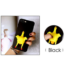 2017 Funny 3D Cartoon Animal Phone Cases For iphone 7 6 6s Plus Case Soft TPU Vent toy Squishy Squeeze Lay egg hen chicken Cover