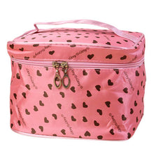 Women Makeup Case Leopard Print PU Leather Women Travel Cosmetic Bag para mujer #XTJ