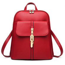 2016 Women Backpack Bags Rucksack Leather Backpacks Schoolbags Women Bag Travel Shoulder Bag mochila feminina #25