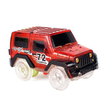 Shineheng Electronics LED Car Toys Flashing Lights Boys Birthday Gift Kids Toy Play with Tracks Together