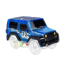 Shineheng Electronics LED Car Toys Flashing Lights Boys Birthday Gift Kids Toy Play with Tracks Together