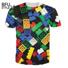 Hipster Fashion Unicorn Summer Style Lego Brick T-Shirt Children Toy Women Men Large Size 3D Print T Shirt Camisetas Dropship