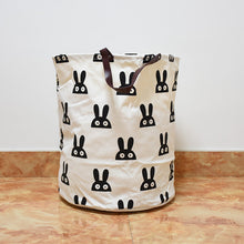 Semicircle Grid Batman Pattern Handbag Baby Kids Toy Clothes Canvas Laundry Basket Storage Bag With Leather Handles Room Decor