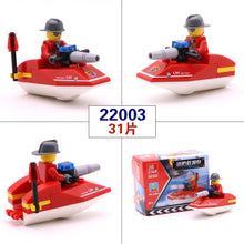 [Yamala] City Series Police Car Fighter  mini Educational Building Blocks Toys Compatible With legoingly  City