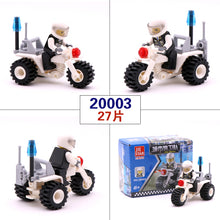 [Yamala] City Series Police Car Fighter  mini Educational Building Blocks Toys Compatible With legoingly  City