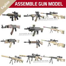 DIY Blocks BIG Gun  Military Series Swat Police Gun Weapons Pack Army Brick Arms For City Police Batman Best Children Gift Toys