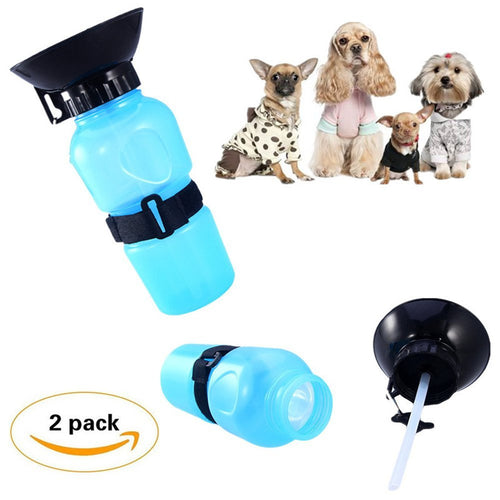 1 pc Auto Dog Water Pet Bottle Pets Dogs Outdoor Car Drinking Cup Water Feeder Portable Hang Bag Sport Travelling Bowl Cat Mug
