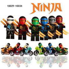 Ninja Kai Jay Zane Cole Lloyd Carmadon With Tornado Motorcycle Compatible With LegoINGlys Ninjagoes figures Building Block Toys