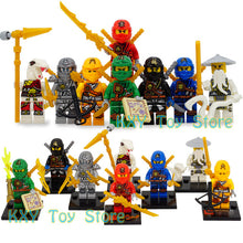 Building Blocks Compatible with LegoINGlys NinjagoINGlys Sets NINJA Heroes Kai Jay Cole Zane Nya Lloyd Weapons Action Toy Figure