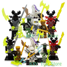 Building Blocks Compatible with LegoINGlys NinjagoINGlys Sets NINJA Heroes Kai Jay Cole Zane Nya Lloyd Weapons Action Toy Figure