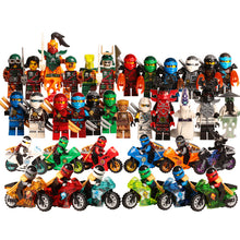 Hot Building Blocks Compatible with LegoINGlys Ninjagoes Sets Bricks Kai Jay Cole Zane Nya Lloyd Weapon Action Toy for Kids