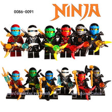 Hot Building Blocks Compatible with LegoINGlys Ninjagoes Sets Bricks Kai Jay Cole Zane Nya Lloyd Weapon Action Toy for Kids