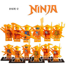 Hot Building Blocks Compatible with LegoINGlys Ninjagoes Sets Bricks Kai Jay Cole Zane Nya Lloyd Weapon Action Toy for Kids