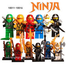 Hot Building Blocks Compatible with LegoINGlys Ninjagoes Sets Bricks Kai Jay Cole Zane Nya Lloyd Weapon Action Toy for Kids