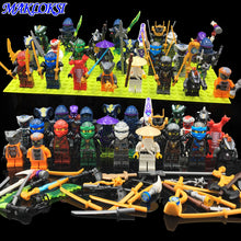 24pcs/lot Ninja Model Building Block Classic Action figures toys for Children gifts with NinjagoINGly LegoINGlys bricks Toys