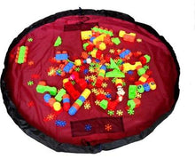 LKQBBSZ Portable Kids Children Infant Baby Play Mat Large Storage Bags Toys Organizer Blanket Rug Boxes for Lego Toys