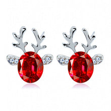 Christmas Reindeer Earrings Crystal Earrings luxury three-dimensional Christmas reindeer antlers earrings Gift 30