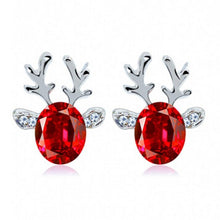 Christmas Reindeer Earrings Crystal Earrings luxury three-dimensional Christmas reindeer antlers earrings Gift 30
