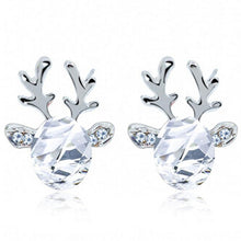 Christmas Reindeer Earrings Crystal Earrings luxury three-dimensional Christmas reindeer antlers earrings Gift 30