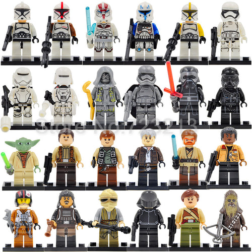 Single Sale Clone Trooper Yoda Luke Obi Wan Kenobi Figure Star Wars Building Blocks Sets Model Bricks Toys
