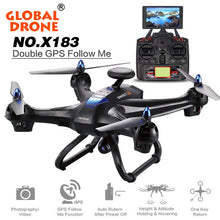 RC drone Global Drone 6-axes X183 With 2MP WiFi FPV HD Camera GPS Brushless Quadcopter Helicopter toy