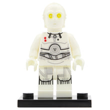 Star Wars figure K-3PO Yoda single sale Ben Solo Finn Anakin Leia Gungan Malakili Even Piell blinks Building Blocks Model Toy