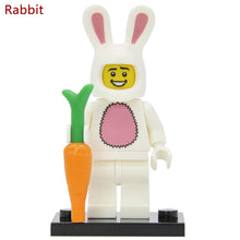 Gingerbread Chicken Unicorn Figure Panda Man Statue Of Liberty Golden Saint Medusa Rocket Boy Building Blocks Bricks Toys