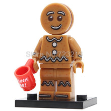 Gingerbread Chicken Unicorn Figure Panda Man Statue Of Liberty Golden Saint Medusa Rocket Boy Building Blocks Bricks Toys