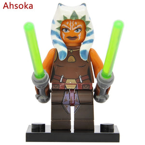 Star Wars Block Single Sale Yoda Leia figure Boba Fett Ki Adi BB8 Clone Trooper Darth Vader Kylo Ren Building Blocks Models Toys